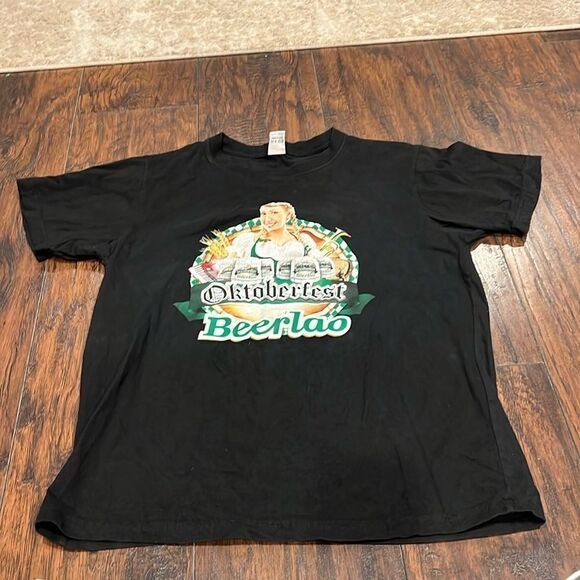 VTG Oktoberfest Beerlao tee size L in EUC - Picture 1 of 7